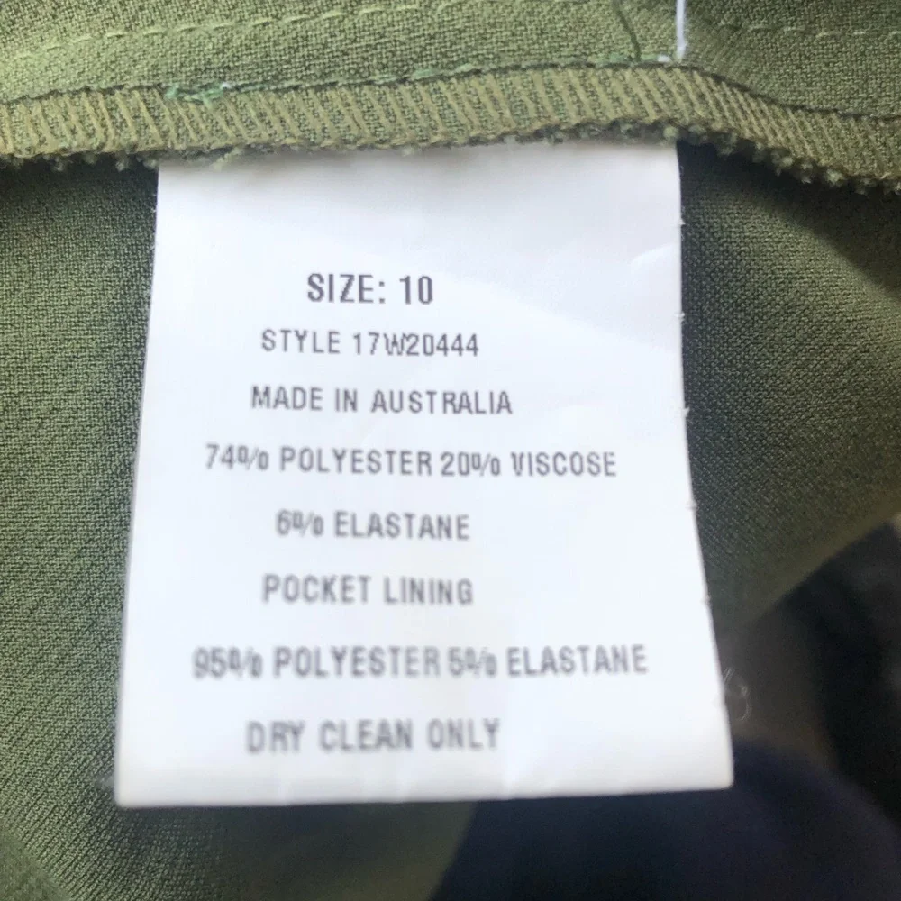 Manning Cartell Khaki Trench Coat Size 10 - Picture 6 of 6